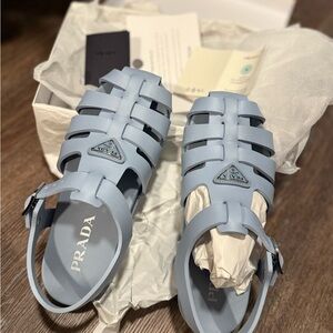 Prada Light Blue Sandals